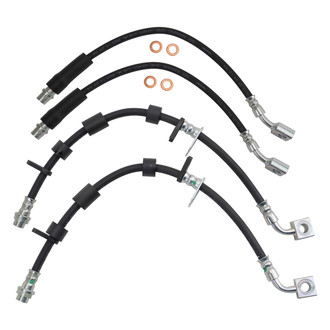 TRQ® - Front and Rear Brake Hydraulic Hose Kit