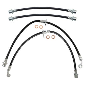 TRQ® - Front and Rear Brake Hydraulic Hose Kit