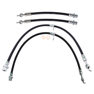 TRQ® - Front and Rear Brake Hydraulic Hose Kit
