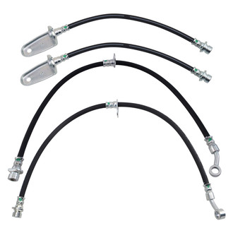 TRQ® - Front and Rear Brake Hydraulic Hose Kit