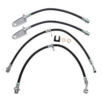 TRQ® - Front and Rear Brake Hydraulic Hose Kit