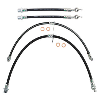 TRQ® - Front and Rear Brake Hydraulic Hose Kit
