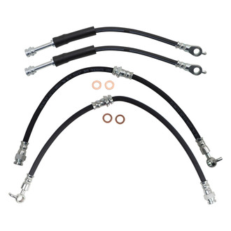 TRQ® - Front and Rear Brake Hydraulic Hose Kit