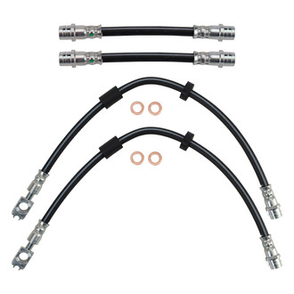 TRQ® - Front and Rear Brake Hydraulic Hose Kit