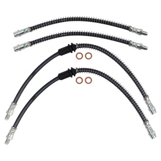TRQ® - Front and Rear Brake Hydraulic Hose Kit