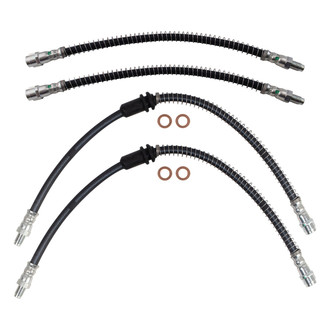 TRQ® - Front and Rear Brake Hydraulic Hose Kit