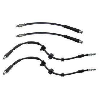 TRQ® - Front and Rear Brake Hydraulic Hose Kit