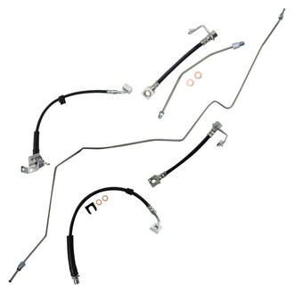TRQ® - Front and Rear Brake Hydraulic Hose Kit