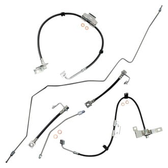 TRQ® - Front and Rear Brake Hydraulic Hose Kit