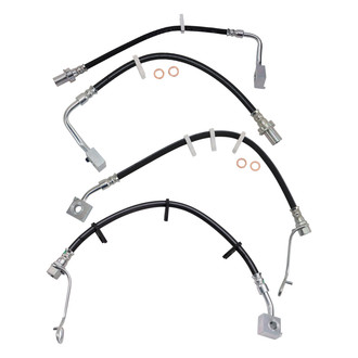 TRQ® - Front and Rear Brake Hydraulic Hose Kit