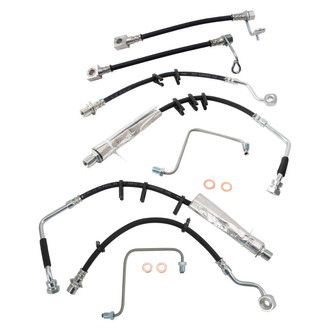 TRQ® - Front and Rear Brake Hydraulic Hose Kit