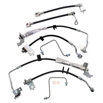 TRQ® - Front and Rear Brake Hydraulic Hose Kit