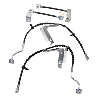 TRQ® - Front and Rear Brake Hydraulic Hose Kit
