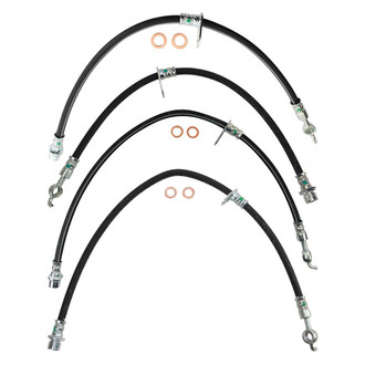 TRQ® - Front and Rear Brake Hydraulic Hose Kit