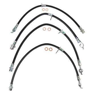 TRQ® - Front and Rear Brake Hydraulic Hose Kit
