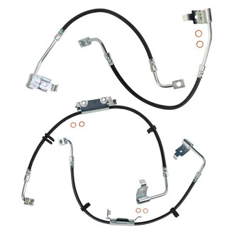 TRQ® - Front and Rear Brake Hydraulic Hose Kit