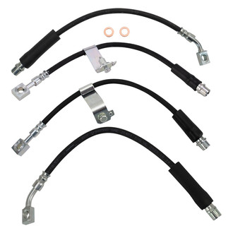 TRQ® - Front and Rear Brake Hydraulic Hose Kit