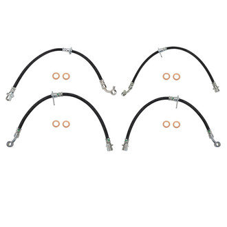 TRQ® - Front and Rear Brake Hydraulic Hose Kit