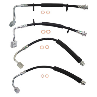 TRQ® - Front and Rear Brake Hydraulic Hose Kit