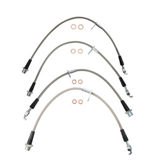 TRQ® - Front and Rear Brake Hydraulic Hose Kit