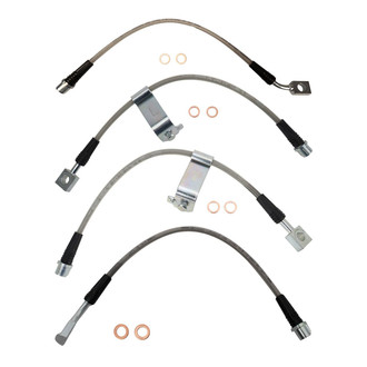 TRQ® - Front and Rear Brake Hydraulic Hose Kit