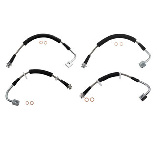 TRQ® - Front and Rear Brake Hydraulic Hose Kit