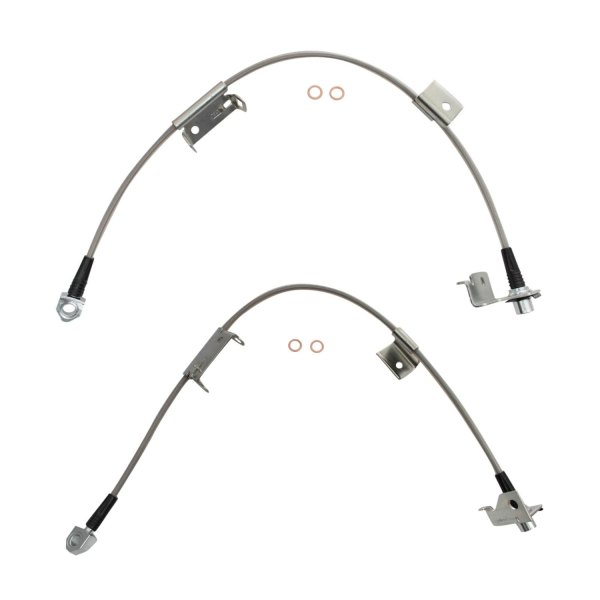 TRQ® - Front Brake Hydraulic Hose Kit