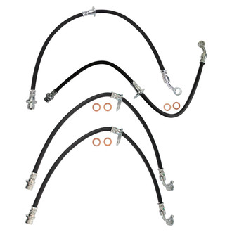 TRQ® - Front and Rear Brake Hydraulic Hose Kit