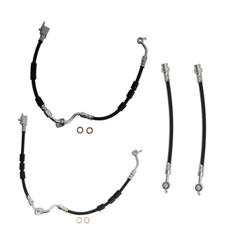 TRQ® - Front and Rear Brake Hydraulic Hose Kit