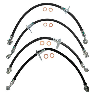 TRQ® - Front and Rear Brake Hydraulic Hose Kit