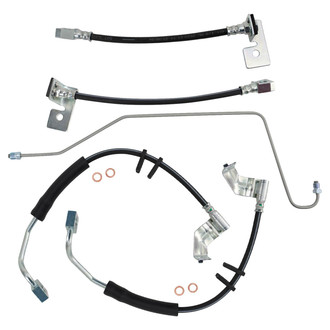 TRQ® - Front and Rear Brake Hydraulic Hose Kit