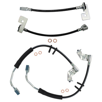 TRQ® - Front and Rear Brake Hydraulic Hose Kit