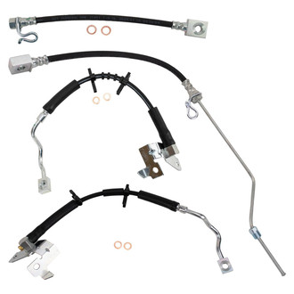 TRQ® - Front and Rear Brake Hydraulic Hose Kit