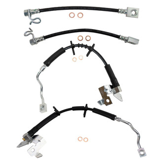 TRQ® - Front and Rear Brake Hydraulic Hose Kit