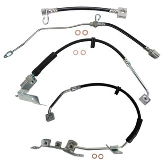 TRQ® - Front and Rear Brake Hydraulic Hose Kit