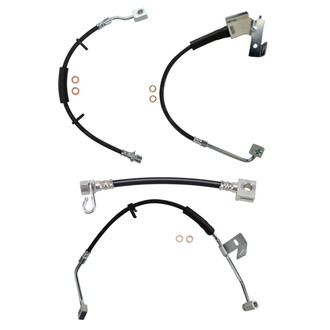 TRQ® - Front and Rear Brake Hydraulic Hose Kit