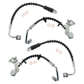 TRQ® - Front and Rear Brake Hydraulic Hose Kit