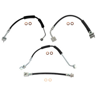 TRQ® - Front and Rear Brake Hydraulic Hose Kit