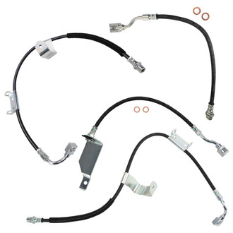 TRQ® - Front and Rear Brake Hydraulic Hose Kit