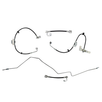 TRQ® - Front and Rear Brake Hydraulic Hose Kit