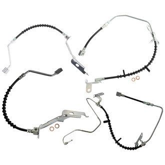 TRQ® - Front and Rear Brake Hydraulic Hose Kit