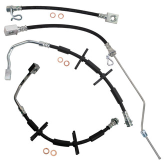 TRQ® - Front and Rear Brake Hydraulic Hose Kit