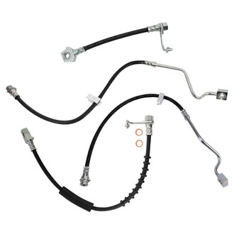 TRQ® - Front and Rear Brake Hydraulic Hose Kit