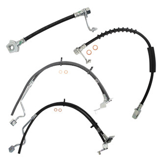 TRQ® - Front and Rear Brake Hydraulic Hose Kit