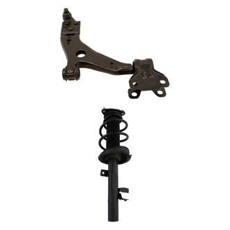 TRQ® - Front Passenger Side Strut and Control Arm Kit