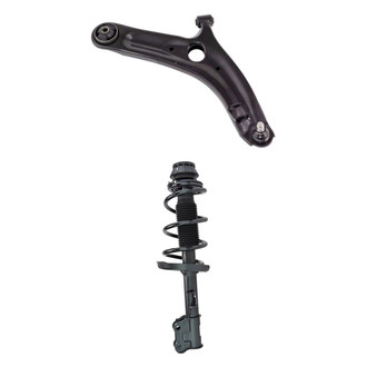 TRQ® - Front Passenger Side Strut and Control Arm Kit