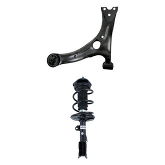TRQ® - Front Passenger Side Strut and Control Arm Kit