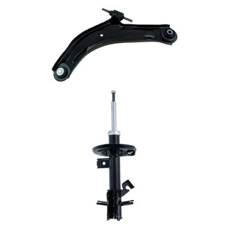 TRQ® - Front Passenger Side Strut and Control Arm Kit