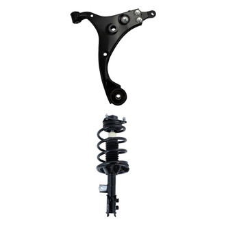 TRQ® - Front Passenger Side Strut and Control Arm Kit