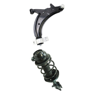 TRQ® - Front Passenger Side Strut and Control Arm Kit